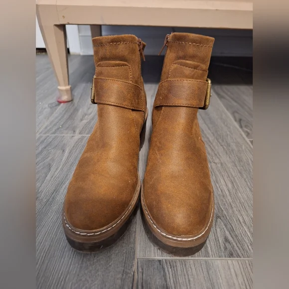 SM New York brown boots Size 6 1/2 - Picture 3 of 8